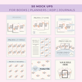 The Ultimate Mockup Bundle | 50 Stunning Canva Templates to Showcase Your Digital Products & Boost Your Sales