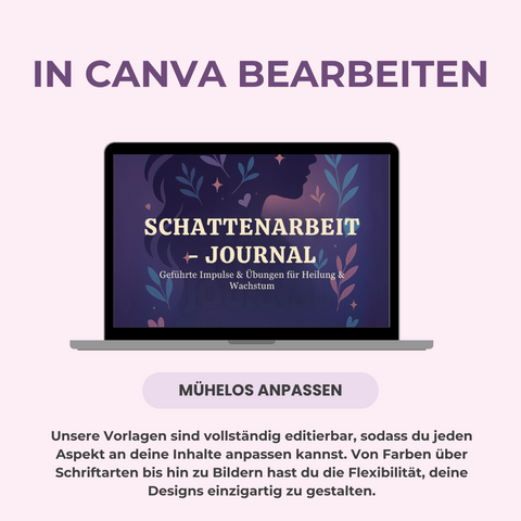 Das Schattenarbeit-Journal | Ein 122-seitiges, geführtes Journal mit Impulsen & Übungen für Heilung & Selbstfindung | Inklusive PLR & MRR