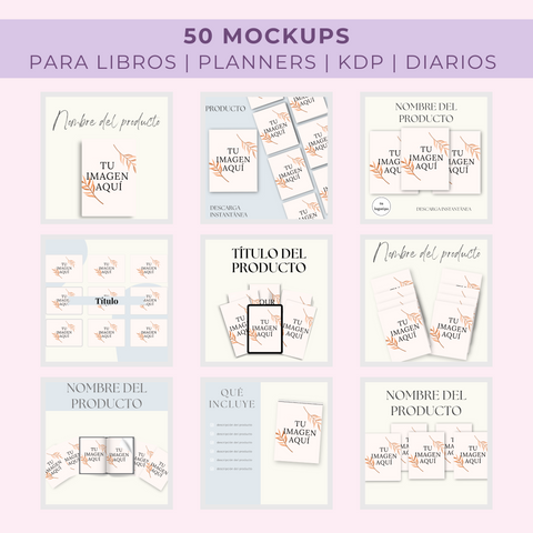 El Paquete de Mockups Definitivo | 50 Plantillas Espectaculares en Canva para Exhibir tus Productos Digitales y Disparar tus Ventas