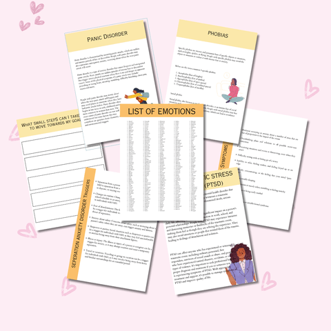 CBT Anxiety Workbook PLR 🧠 | 80 - Page Editable Workbook for Anxiety Coping Skills | Private Label Rights (PLR) Included - RCC