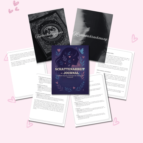 Das Schattenarbeit - Journal | Ein 122 - seitiges, geführtes Journal mit Impulsen & Übungen für Heilung & Selbstfindung | Inklusive PLR & MRR - RCC