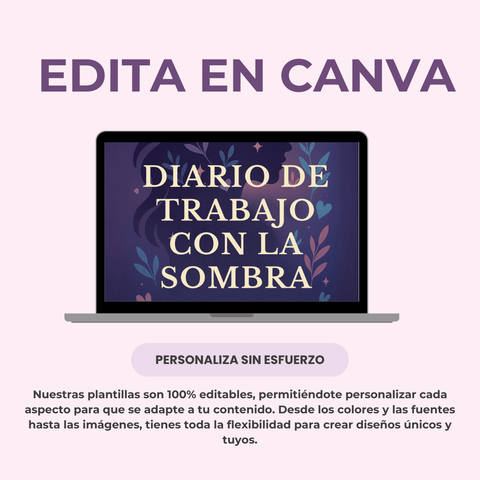 Diario de Trabajo de Sombras | Un Diario Guiado de 122 Páginas con Preguntas y Ejercicios para la Sanación y el Autodescubrimiento | Incluye PLR y MRR - RCC