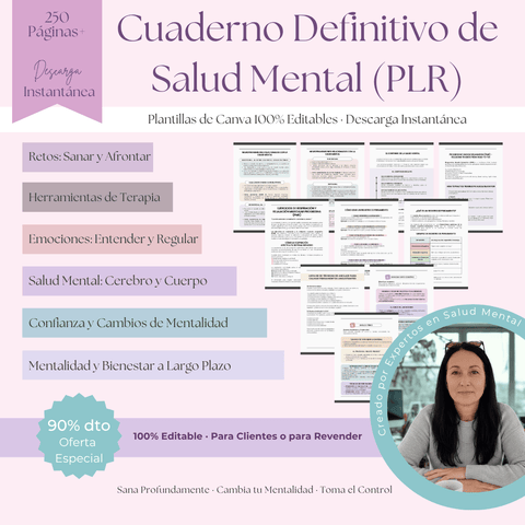 El Cuaderno de Trabajo Definitivo de Salud Mental | Una Guía Todo en Uno de más de 250 Páginas para la Sanación y la Resiliencia | Incluye Derechos de Etiqueta Privada (PLR) - RCC