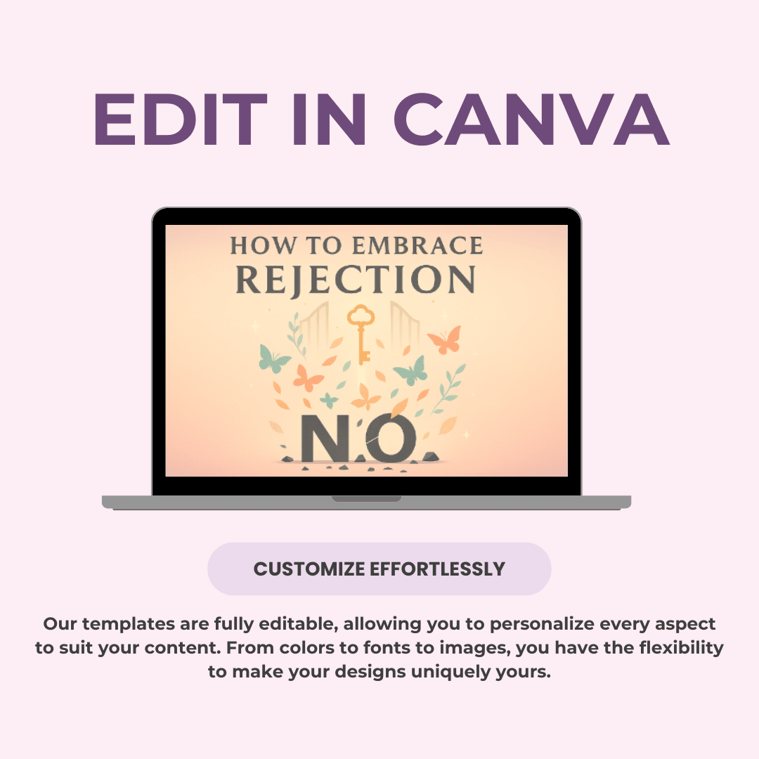 How to Embrace Rejection 🌻 A 53 - Page Guide to Building Unshakable Confidence | Includes PLR & MRR - RCC