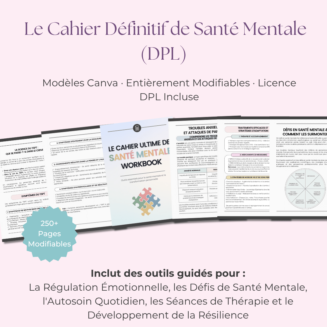 Le Guide Ultime de la Santé Mentale | Un Manuel Complet de plus de 250 Pages pour la Guérison & la Résilience | Inclut les Droits de Label Privé (PLR) - RCC