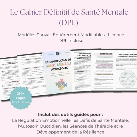 Le Guide Ultime de la Santé Mentale | Un Manuel Complet de plus de 250 Pages pour la Guérison & la Résilience | Inclut les Droits de Label Privé (PLR) - RCC