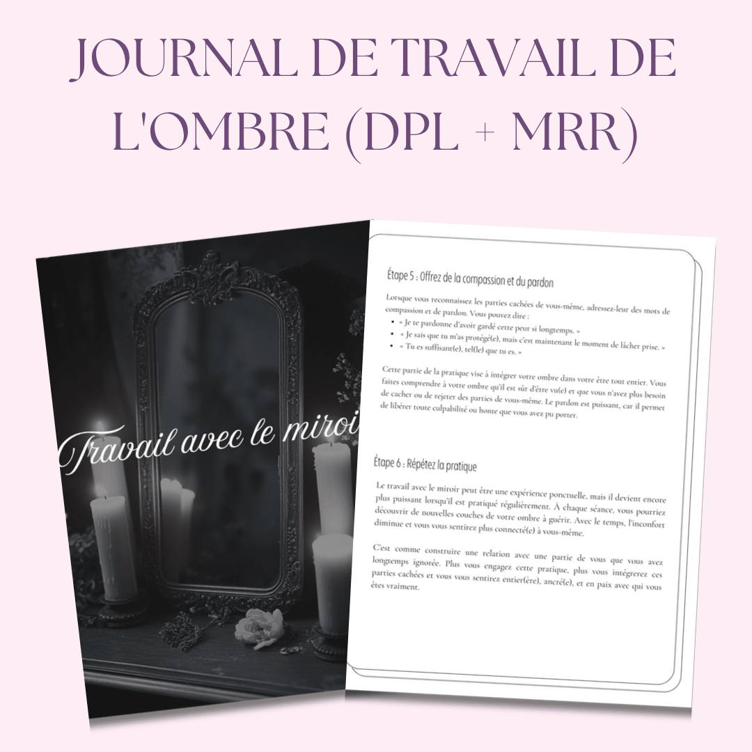 Le Journal du Travail de l'Ombre | Un Journal Guidé de 122 Pages avec Pistes & Exercices pour la Guérison & la Découverte de Soi | Inclut PLR & MRR - RCC