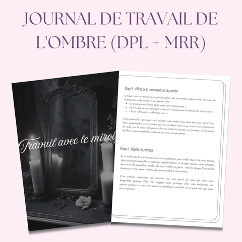 Le Journal du Travail de l'Ombre | Un Journal Guidé de 122 Pages avec Pistes & Exercices pour la Guérison & la Découverte de Soi | Inclut PLR & MRR - RCC