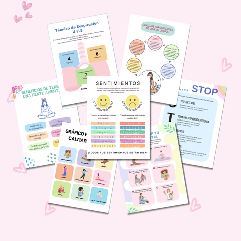 Paquete de Pósters e Infografías de Salud Mental | 24 Diseños Vibrantes y Listos para Usar para la Sanación y el Crecimiento | Incluye Derechos de Etiqueta Privada (PLR) - RCC