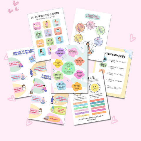 Poster & Infografik Bundle: Mentale Gesundheit | 24 Lebendige, Sofort Einsatzbereite Designs für Heilung & Wachstum | Inklusive Private Label Rights (PLR) - RCC