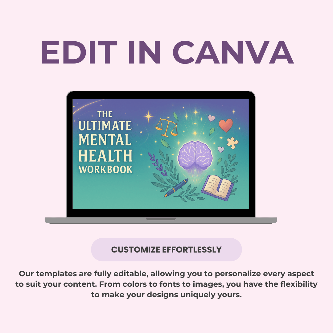The Ultimate Mental Health Workbook A 250+ Page All - in - One Guide for Healing & Resilience | Includes Private Label Rights (PLR) - RCC