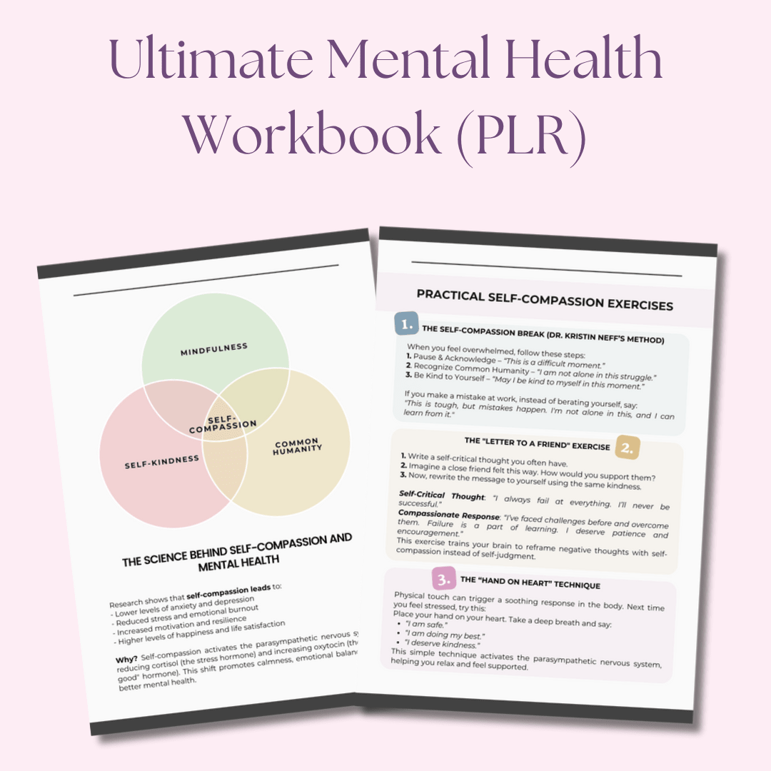 The Ultimate Mental Health Workbook A 250+ Page All - in - One Guide for Healing & Resilience | Includes Private Label Rights (PLR) - RCC